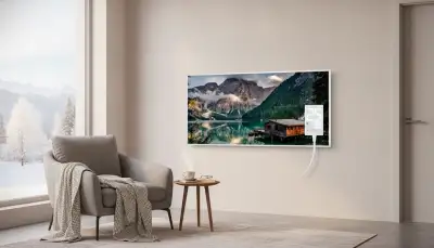 Wandbild mit Wohlfühlwärme: Die Heidenfeld Infrarotheizung HF-HP105 (1000 Watt) im Praxis-Check