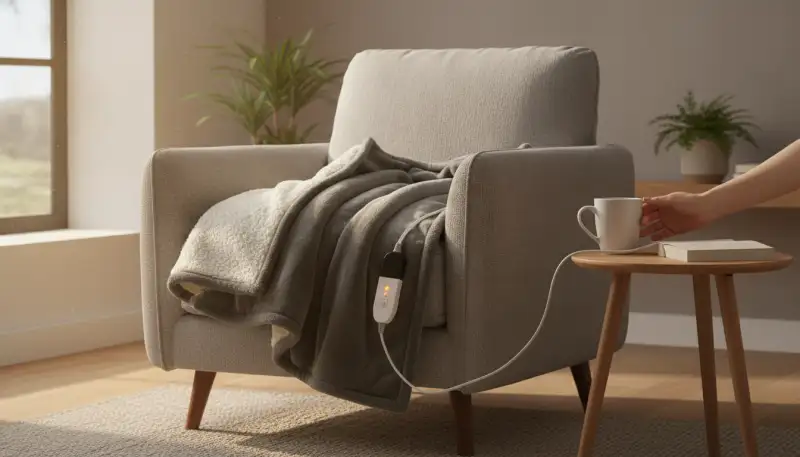 Perfekte Wärme auf Knopfdruck: Entdecken Sie die 150x200cm Heizdecke mit Abschaltautomatik für Ihr Zuhause