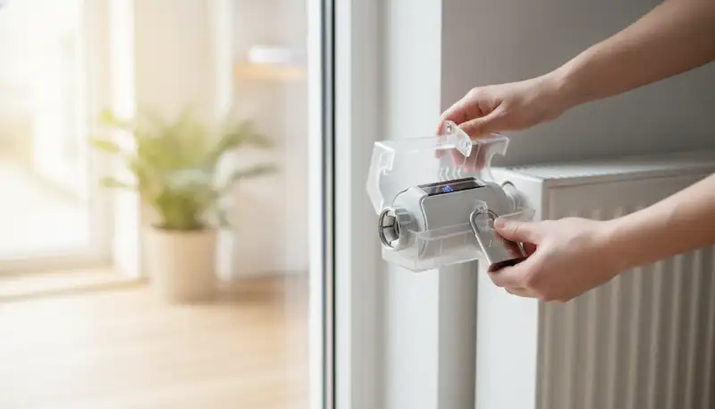 Thermostat Schutzbox richtig anbringen